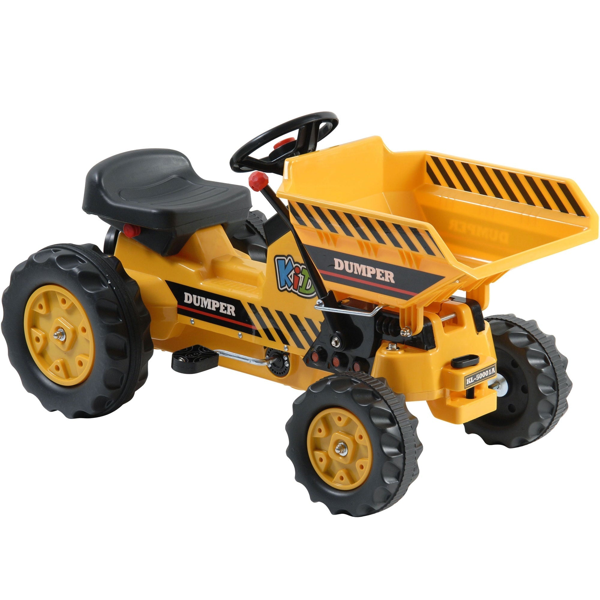 Kids Pedal Tractor with Dump Bucket Pedal Riding Toy