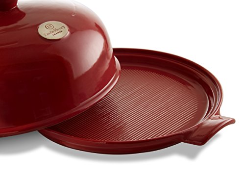 Emile Henry France Ceramic Bread Cloche (Burgundy)
