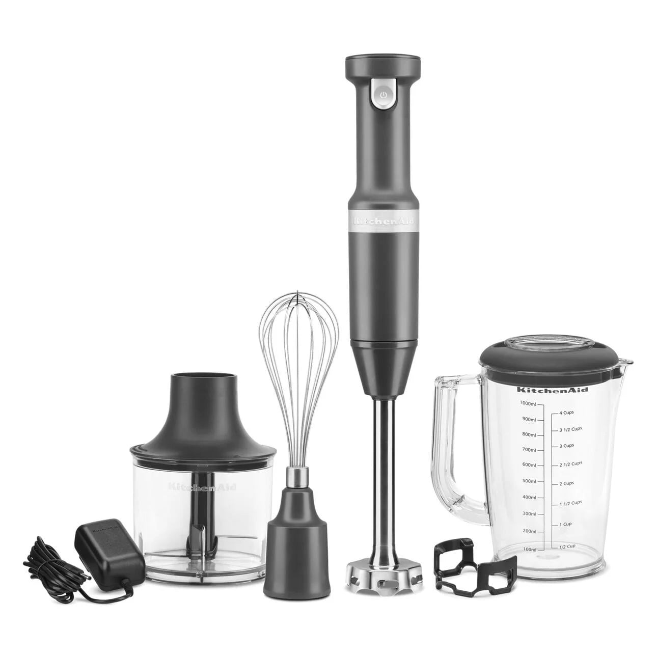 KitchenAid Cordless Variable Speed Hand Blender (Charcoal Grey KHBBV83)