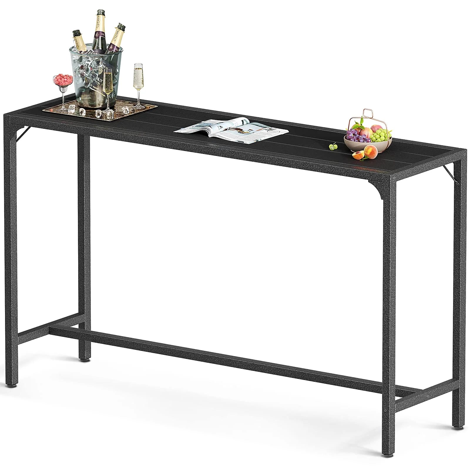 55 Inch Outdoor Bar Table for Hot Tub Garden