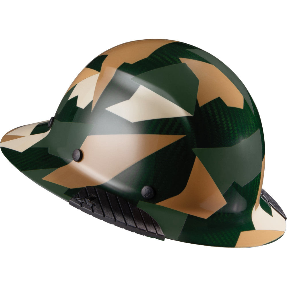 Lift Safety DAX Hard Hat Jungle Camo Carbon Fiber Full Brim