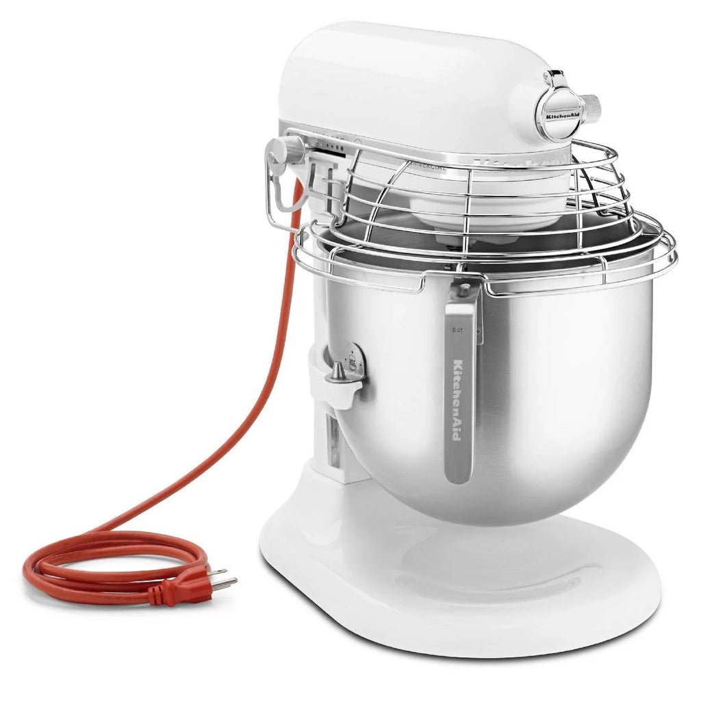 KitchenAid 8-Quart Bowl-Lift Commercial Stand Mixer (White)