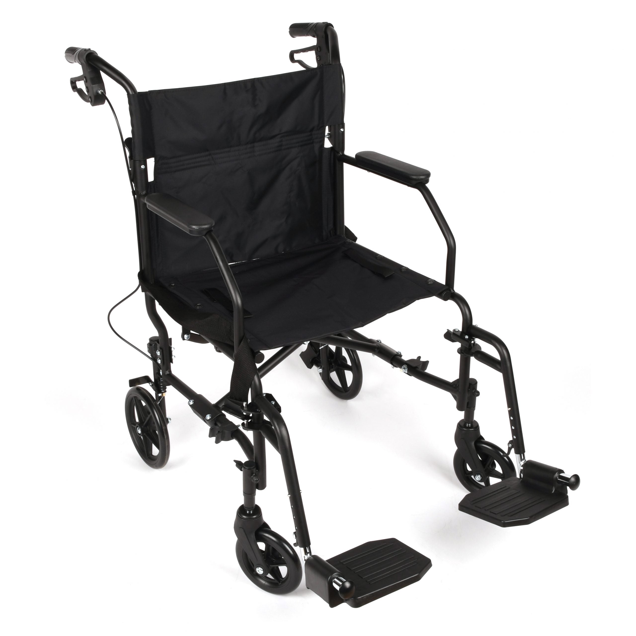 Equate Lightweight Folding Transport Wheelchair with Swing-Away Footrests