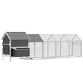 PawHut Extra Large Wooden Chicken Coop with Nesting Boxes
