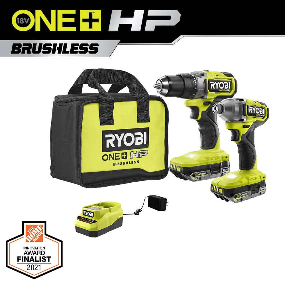 Ryobi One+ HP 18V Brushless Drill and Impact Driver Kit