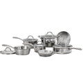 Tramontina Gourmet Tri-Ply Base Stainless Steel 12-Piece Cookware Set