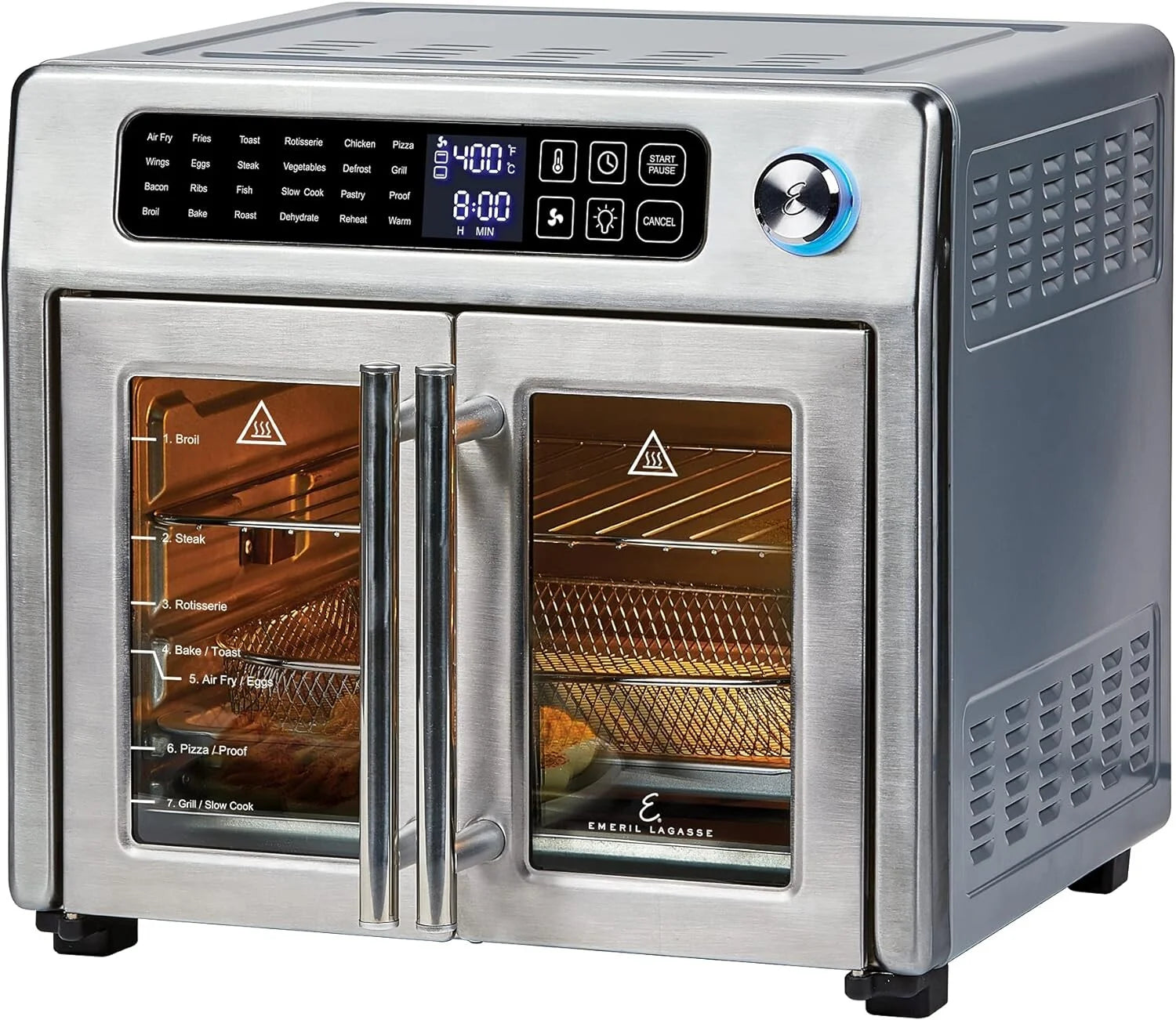 Emeril Lagasse French Door 360 26-Quart Stainless Steel Air Fryer