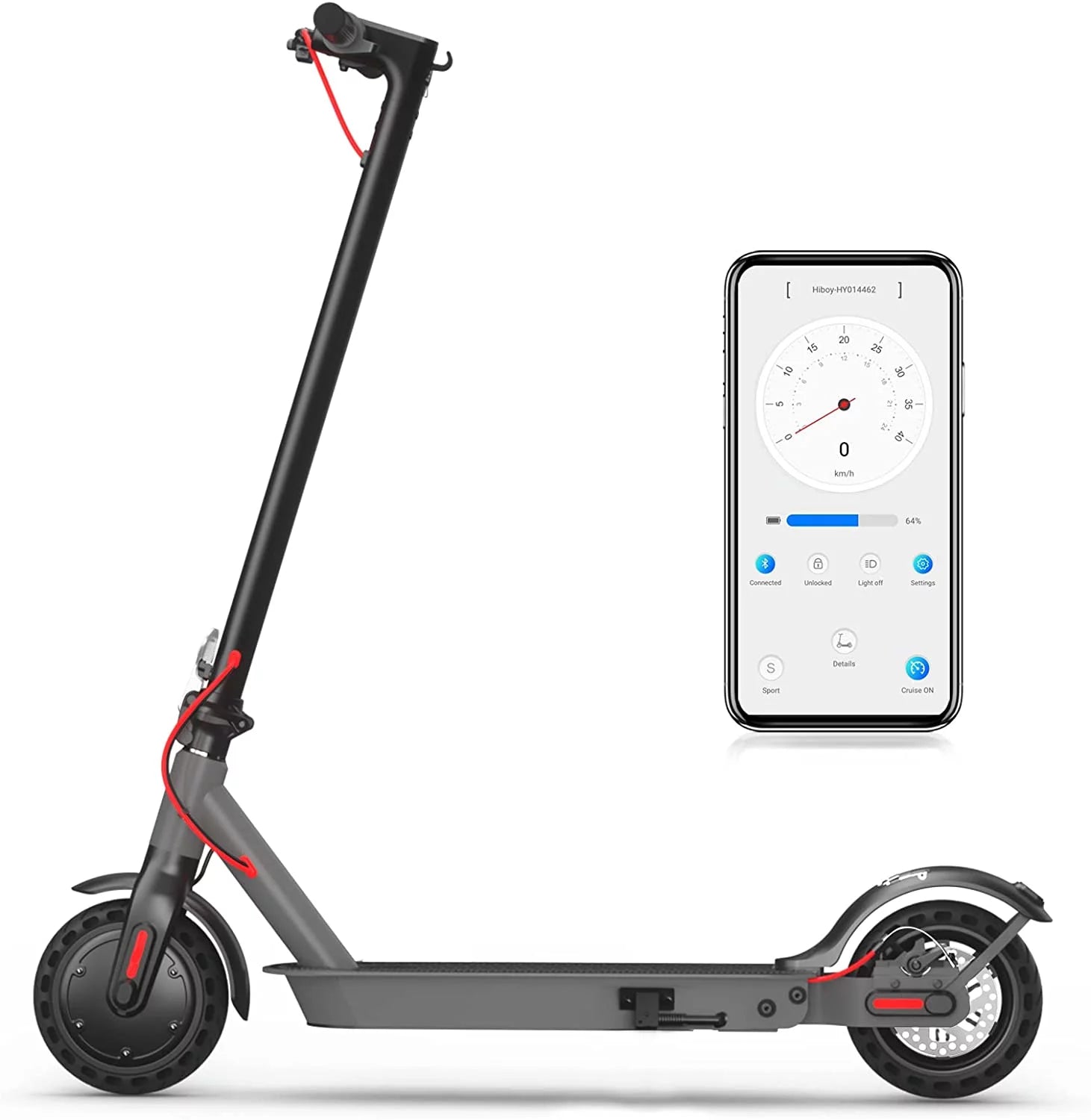 Electric Scooter for Adults 220lbs 8 5" Solid Tires