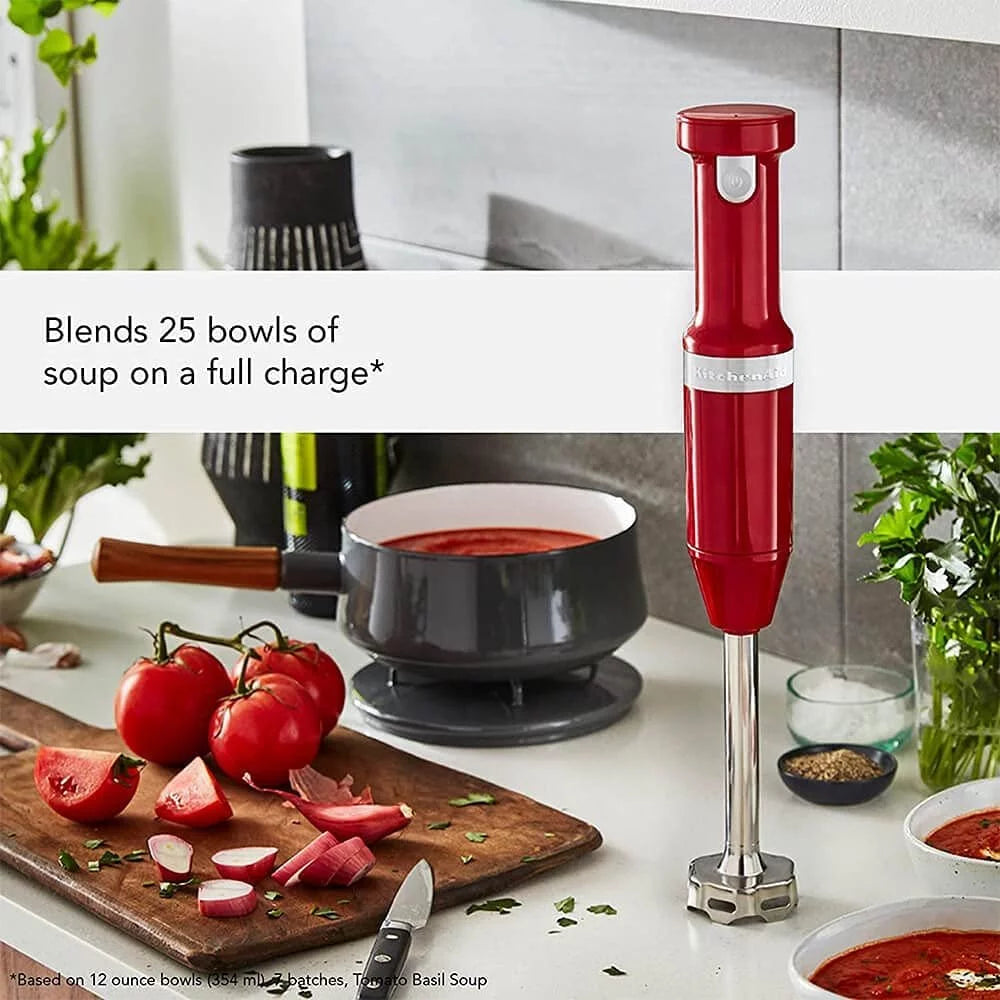 KitchenAid Cordless Variable Speed Hand Blender with Chopper (KHBBV83)