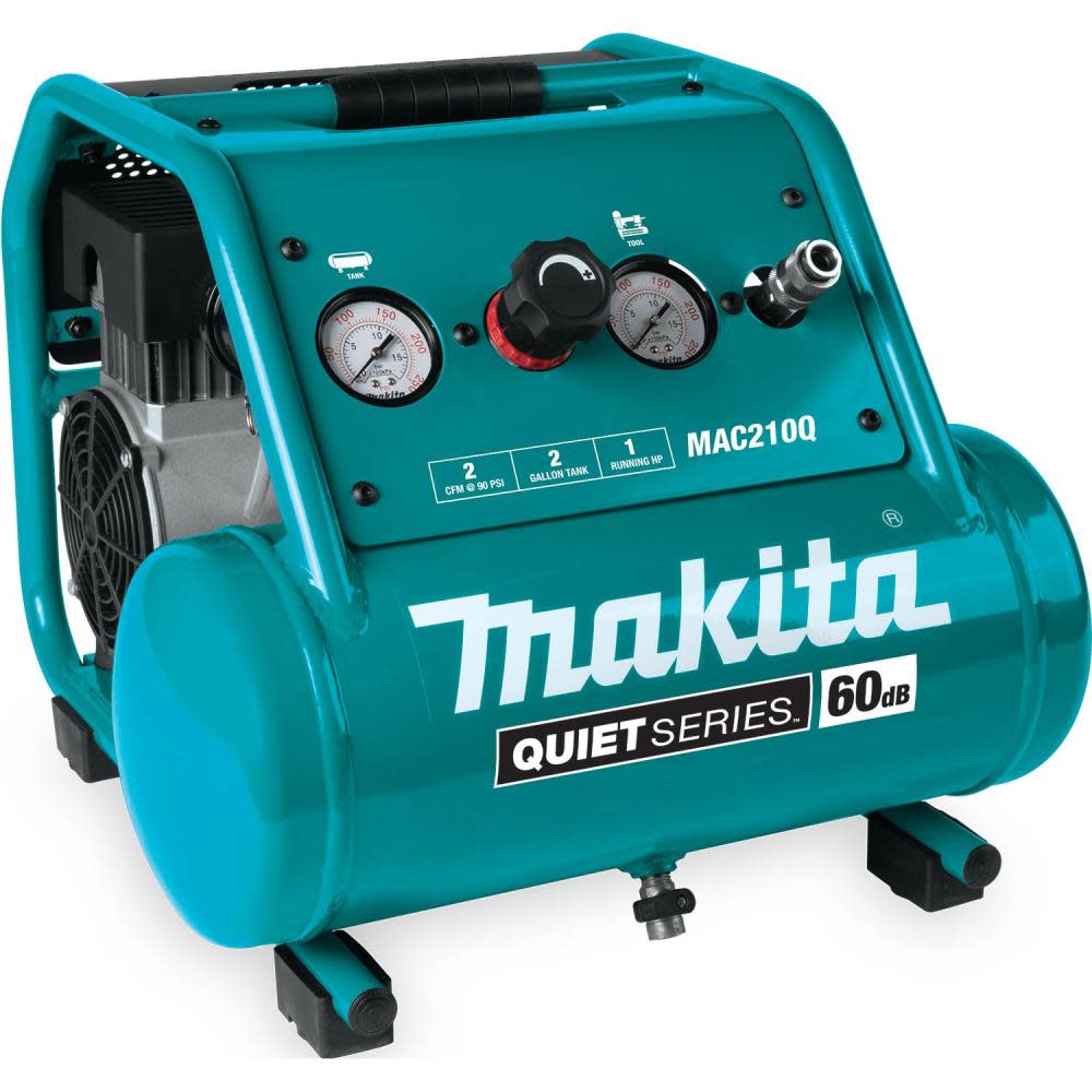 Quiet Series Air Compressor 1 HP 2 Gallon Oil Free